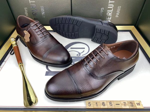 Berluti, Brown Leather shoes.