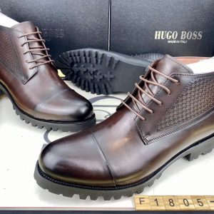 Hugo Boss, Brown Genuine Leather Shoes.