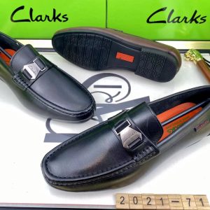 Clarks, Designer Shoes-Black