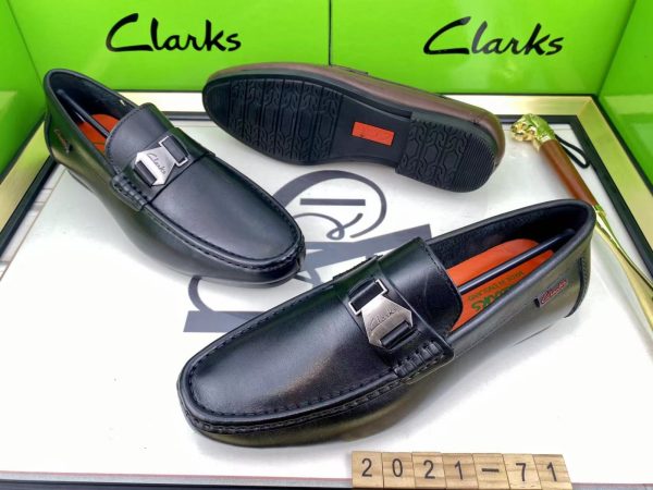 Clarks, Designer Shoes-Black