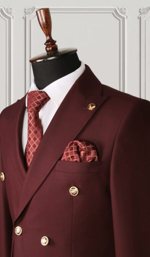 burgundy suit for men