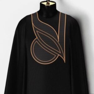 Black Agbada With Modern Design