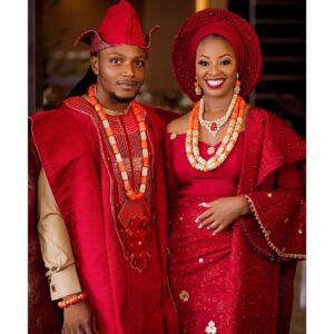 Red Agbada Design