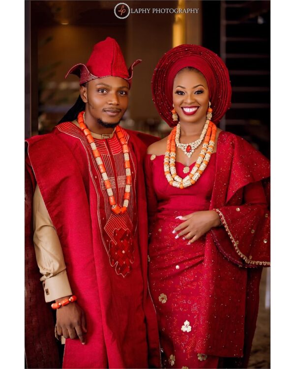 Red Agbada Design