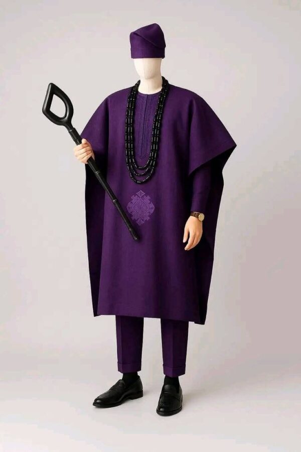 Purple Agbada Style For Men