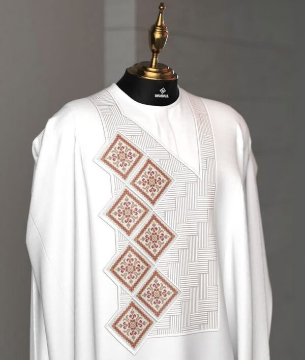 White Agbada Design