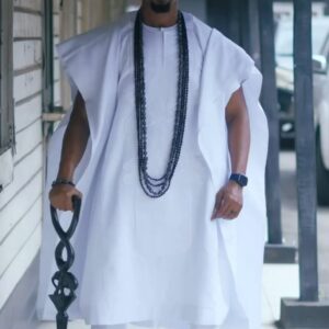 Short Sleeve Agbada For Men