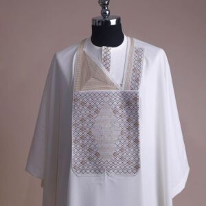 White Agbada Design For Guys
