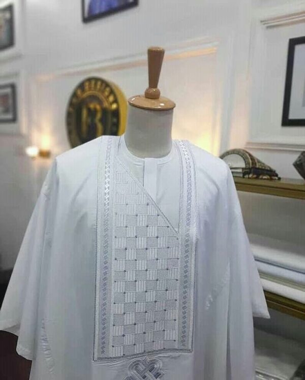 White Agbada For Guys