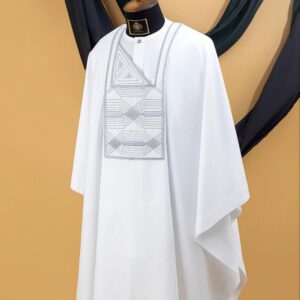 White Agbada For Men