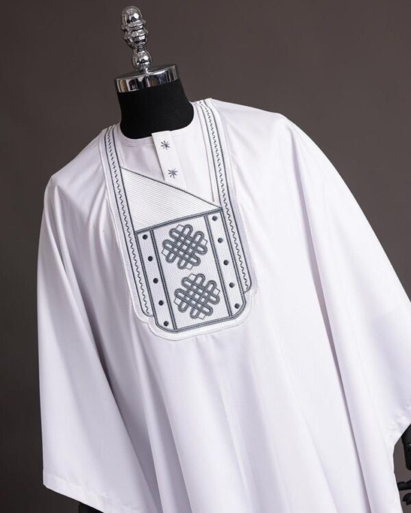 Agbada With Embroidered Design