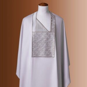 White Agbada With Embroidery Design