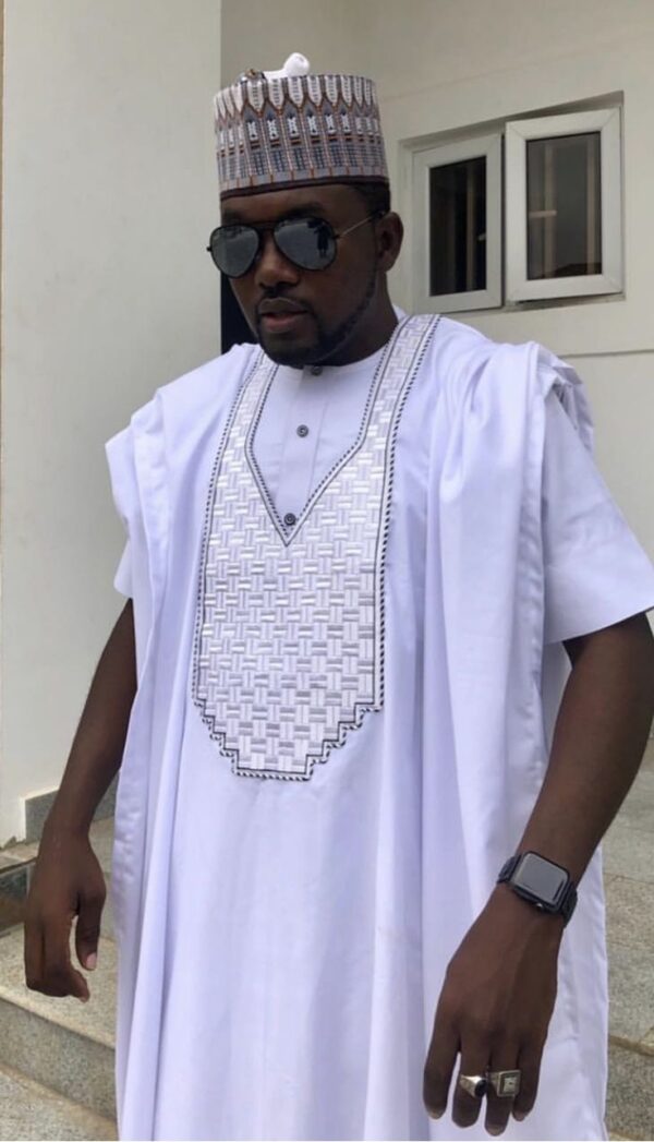 White Embroidered Agbada Design | White Agbada with Gold Design| White And Gold Traditional Attire| Wedding White Agbada Style|African Traditional Wedding AttireTraditional Wedding Attire