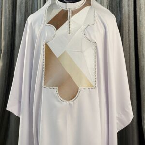 Cream And Gold Agbada For Men