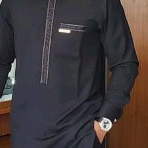 Black Senator Wear With Gold Design | Latest Senator Style For Men | Black Senator Wear With Gold Design| Trending Senator Style For Male
