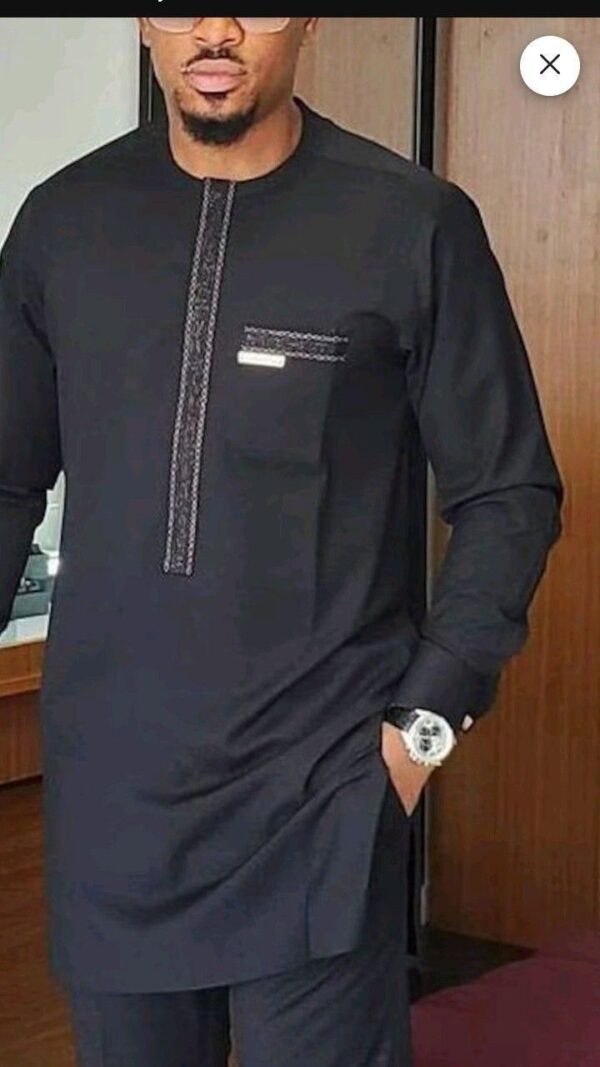Black Senator Wear With Gold Design | Latest Senator Style For Men | Black Senator Wear With Gold Design| Trending Senator Style For Male