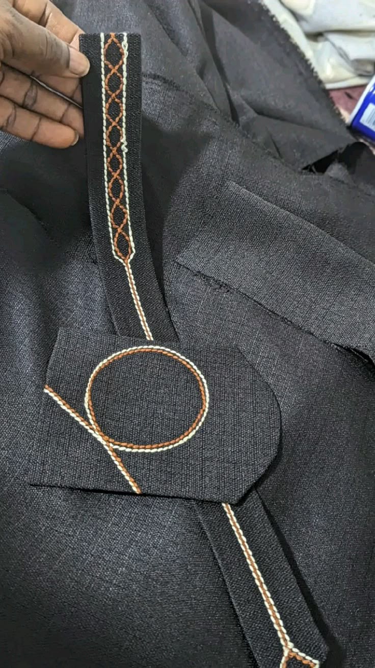 Black Senator Wear With Gold Red Design