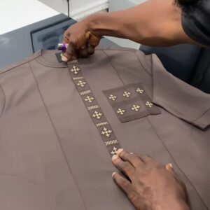 Brown Senator Wear With Gold Design