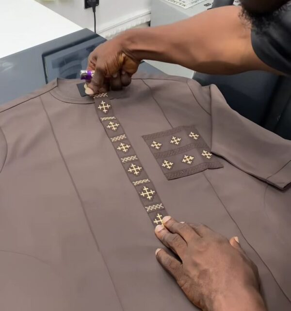 Brown Senator Wear With Gold Design