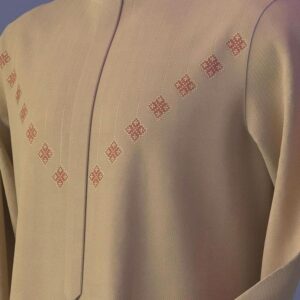 Gold Kaftan Wear With Deep Gold Design