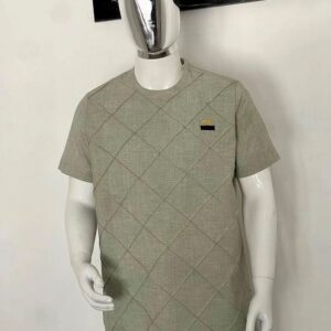 Grey Colour Kaftan Wear With Black Design