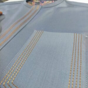 Light Grey Senator Wear With Gold Design