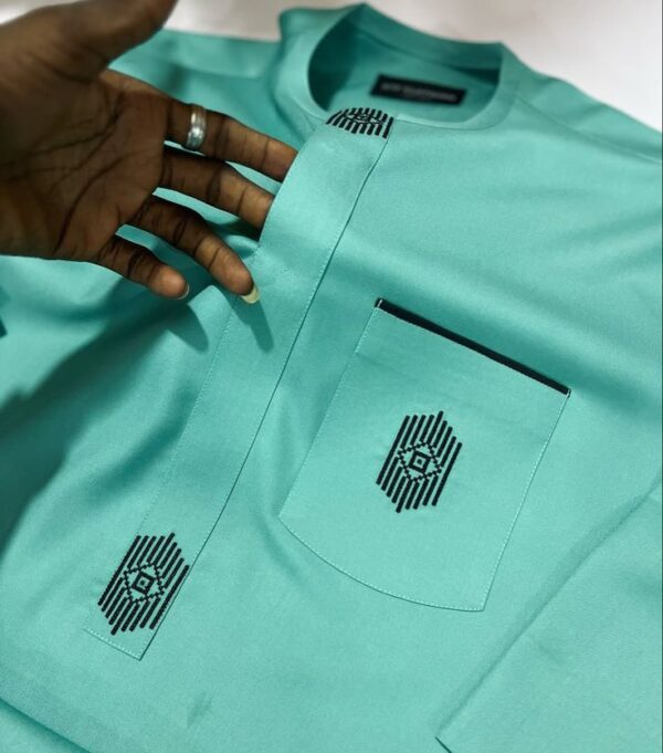 Mint Green Senator Wear With Dark Green Design | Latest Senator Style For Men | Latest Senator Wears For Guys |  Latest Men Senator Style | Trending Senator Style For Male