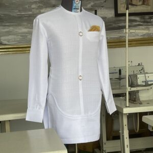 White Etibor Wear With Gold Design