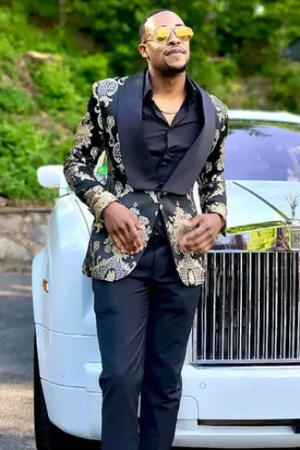 Customer-Gallery-Champagne-Black-Tuxedo-Wedding-Prom-Suit-from-Gentlemansguru.com_
